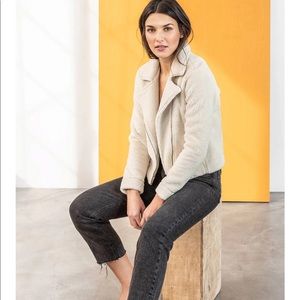 LILLA P SHERPA MOTO JACKET S NWT